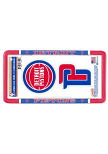 Detroit Pistons 2-Pack Decal Combo License Plate Frame - Blue