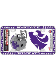 K-State Wildcats 2-Pack Decal Combo License Plate Frame - Purple