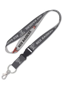 Texas Tech Red Raiders Charcoal Lanyard - Red