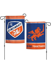 FC Cincinnati 12x18 inch 2-Sided Garden Flag - Orange