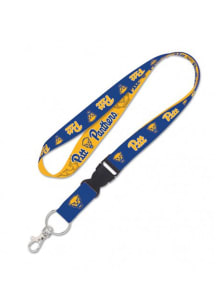 Pitt Panthers 1 inch Clip Lanyard - Blue
