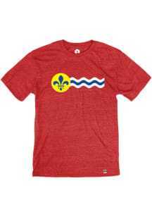 Rally St Louis Red Flag Short Sleeve Fashion T Shirt