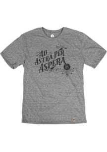 Rally Kansas Grey Ad Astra Short Sleeve Fashion T Shirt