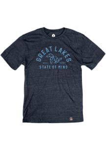Rally Michigan Navy Blue Great Lakes Short Sleeve Fashion T Shirt