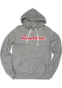Rally Lawrence Mens Grey Script Long Sleeve Hoodie