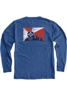 Blue 84 Wichita Blue Wichita Skyline Long Sleeve T Shirt