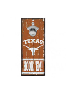 Texas Longhorns 5X11 Bottle Opener Sign - Burnt Orange