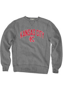 Blue 84 Kansas City Mens Black Wordmark Long Sleeve Crew Sweatshirt