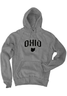 Blue 84 Ohio Mens Black Wordmark Long Sleeve Hoodie
