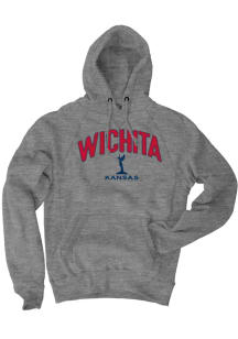 Blue 84 Wichita Mens Black Wordmark Long Sleeve Hoodie