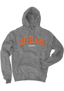 Blue 84 Cleveland Mens Black Wordmark Long Sleeve Hoodie