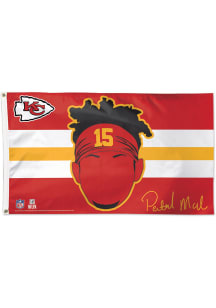 Kansas City Chiefs Patrick Mahomes Deluxe Silk Screen Grommet Flag - Red