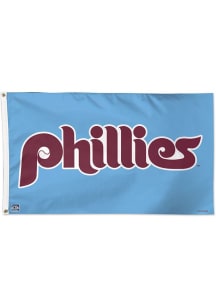 Philadelphia Phillies 3x5 ft Silk Screen Grommet Flag - Blue