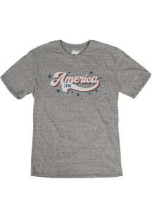 Rally Americana Grey America 1776 Short Sleeve Fashion T Shirt