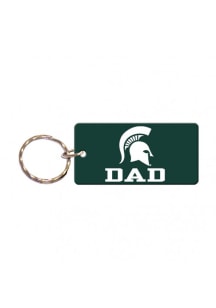 Michigan State Spartans Dad Keychain - Green