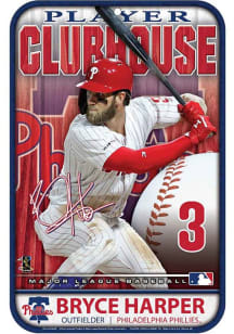 Bryce Harper Philadelphia Phillies 11x17 inch Clubhouse Sign - Red