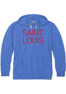 Rally St Louis Mens Blue Disconnected Long Sleeve Hoodie