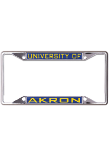 Akron Zips Metallic License Plate Frame - Blue