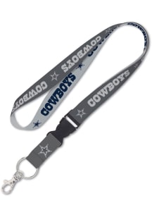 Dallas Cowboys Charcoal Lanyard - Black