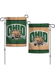 Ohio Bobcats 12x18 inch 2-Sided Garden Flag - Green