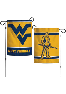 West Virginia Mountaineers 12x18 inch 2-Sided Garden Flag - Yellow