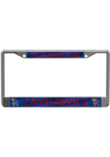 Kansas Jayhawks Printed License Plate Frame - Blue