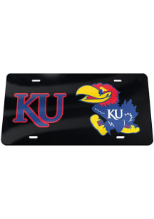 Kansas Jayhawks Black KU Jayhawk Car Accessory License Plate