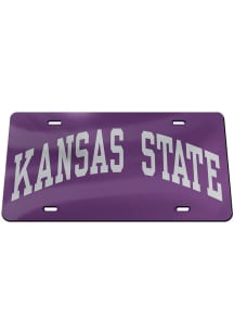 K-State Wildcats Purple Wordmark Car Accessory License Plate