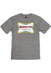 Rally Manhattan Grey Champagne Short Sleeve Fashion T Shirt
