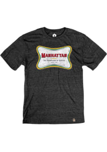 Rally Manhattan Black Champagne Short Sleeve Fashion T Shirt