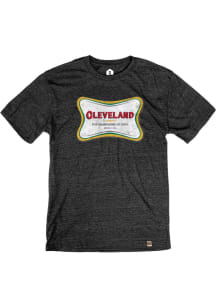 Rally Cleveland Black Champagne Short Sleeve Fashion T Shirt