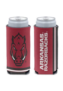 Arkansas Razorbacks Striped Primary Logo Slim Coolie