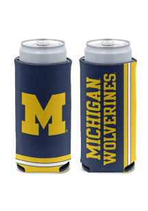 Michigan Wolverines Striped Primary Logo Slim Coolie