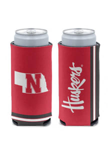 Nebraska Cornhuskers Striped Primary Logo Slim Coolie