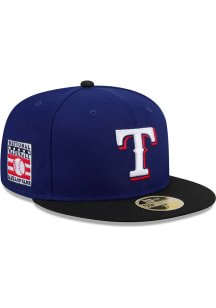 New Era Texas Rangers Mens Blue 2026 MLB Hall of Fame 59FIFTY Fitted Hat