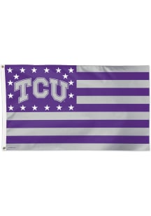 TCU Horned Frogs 3x5 Americana Silk Screen Grommet Flag - Purple