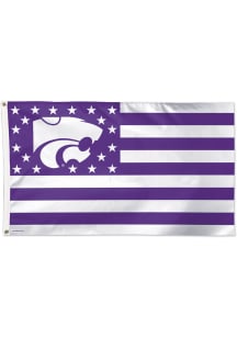 K-State Wildcats 3x5 Americana Silk Screen Grommet Flag - Purple