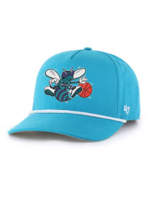 47 Charlotte Hornets Hard Wood Classic Rope Adjustable Hat - Teal