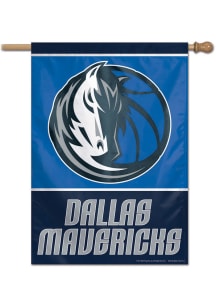 Dallas Mavericks 28x40 Red Silk Screen Sleeve Banner - Blue
