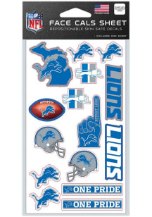 Detroit Lions 4x7 Face Tattoo