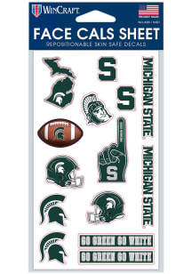 Michigan State Spartans 4x7 Face Tattoo