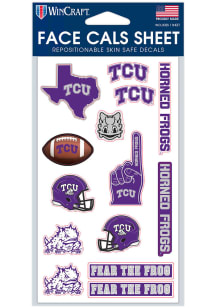TCU Horned Frogs 4x7 Face Tattoo
