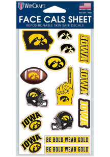 Iowa Hawkeyes 4x7 Face Tattoo