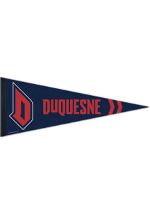 Duquesne Dukes 12X30 Premuim Pennant - Navy Blue