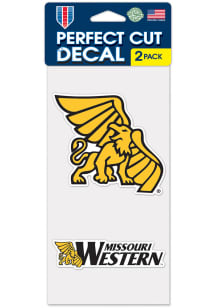 Missouri Western Griffons 4x4 2 Pack Auto Decal - Black