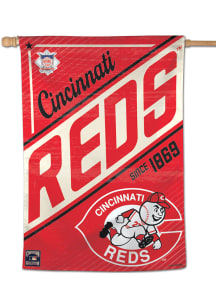 Cincinnati Reds 28x40 Cooperstown Banner - Red