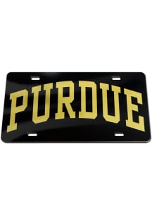 Purdue Boilermakers Black Classic Car Accessory License Plate