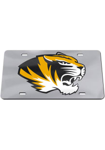 Missouri Tigers Silver Team Logo Silver Car Accessory License Plate