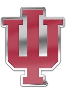 Indiana Hoosiers Auto Badge Logo Car Emblem - Red
