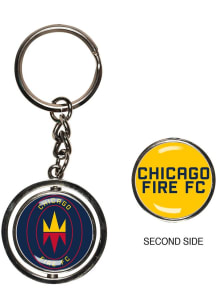 Chicago Fire Spinner Keychain - Blue